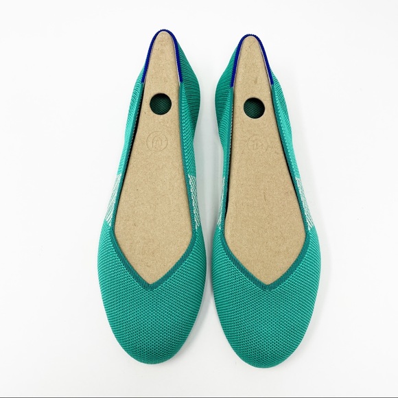 Rothy’s Calypso Blue Green Turquoise Teal Flats - Retired - Very Hard to Find 10 - Picture 1 of 4